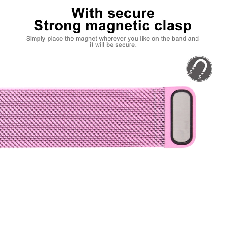 For Apple Watch Series 7 41mm / 6 & SE & 5 & 4 40mm / 3 & 2 & 1 38mm Color-changing Magnetic Nylon Watch Band (Pink) - Watch Bands by buy2fix | Online Shopping UK | buy2fix