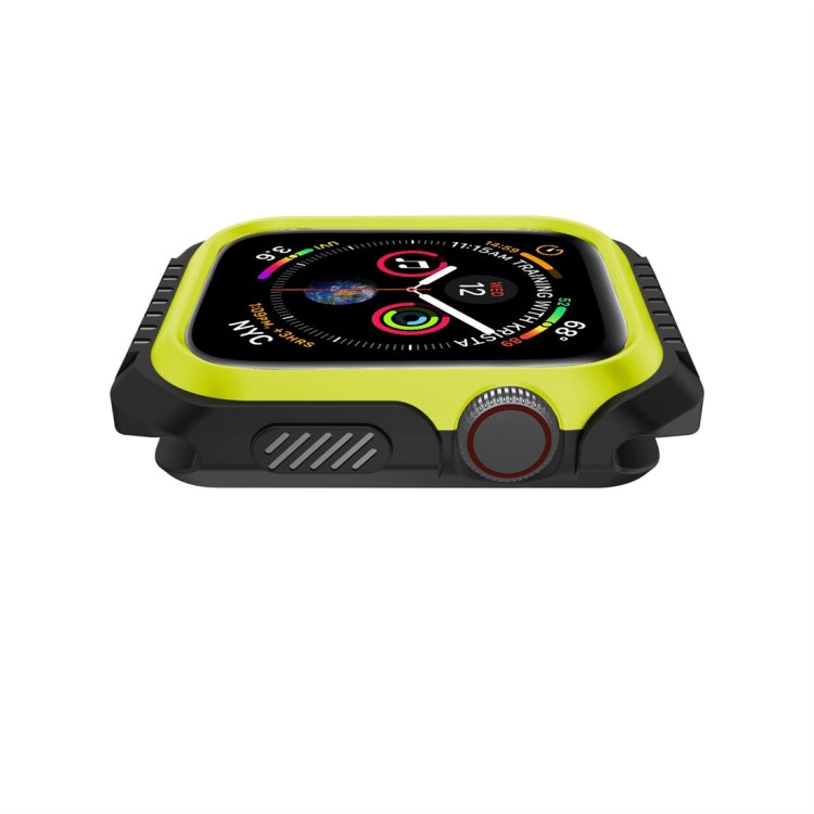 Smart Watch Shockproof Two Color Protective Case for Apple Watch Series 3 42mm(Black Yellow) - Watch Cases by buy2fix | Online Shopping UK | buy2fix