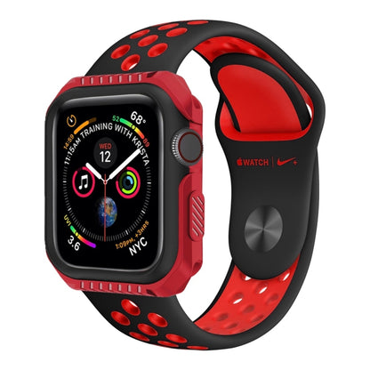 Smart Watch Shockproof Two Color Protective Case for Apple Watch Series 3 42mm(Red Black) - Watch Cases by buy2fix | Online Shopping UK | buy2fix