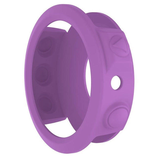 Solid Color Silicone Watch Protective Case for Garmin Fenix 5(Purple) - Screen Protector by ENKAY | Online Shopping UK | buy2fix