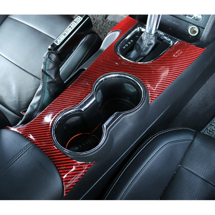 Car Carbon Fiber Water Cup Panel Decorative Sticker for Ford Mustang 2015-2020 - Car Interior Mouldings by buy2fix | Online Shopping UK | buy2fix