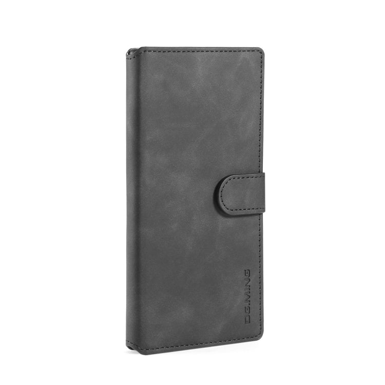 DG.MING Retro Oil Side Horizontal Flip Case with Holder & Card Slots & Wallet for Galaxy Note 10(Black) - Galaxy Phone Cases by DG.MING | Online Shopping UK | buy2fix