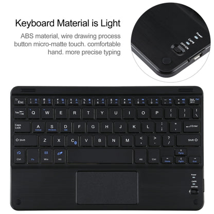 Universal Detachable Bluetooth Keyboard + Leather Tablet Case with Touchpad for iPad 9-10 inch, Specification:Black Keyboard(Gold) - Universal by buy2fix | Online Shopping UK | buy2fix