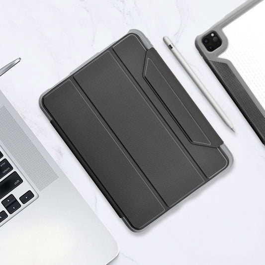 For iPad Pro 12.9 2022 / 2021 / 2020 Mutural Yagao Series PC Horizontal Flip Leather Tablet Case with Holder & Pen Slot(Grey) - iPad Pro 12.9 (2022/2021) Cases by Mutural | Online Shopping UK | buy2fix