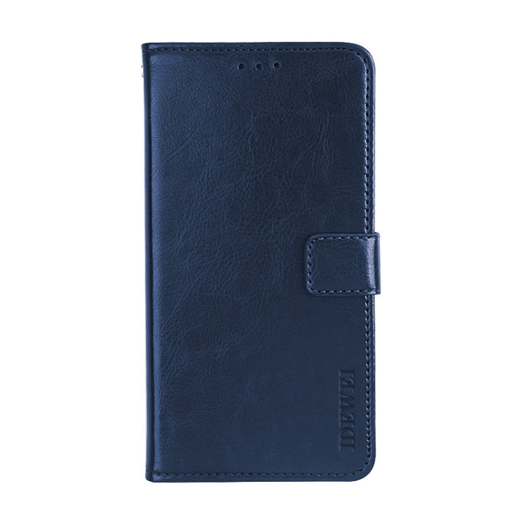 For Blackview A80S idewei Crazy Horse Texture Horizontal Flip Leather Case with Holder & Card Slots & Wallet(Dark Blue) - More Brand by idewei | Online Shopping UK | buy2fix