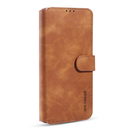 For Xiaomi Redmi K40 DG.MING Retro Oil Side Horizontal Flip Leather Case with Holder & Card Slots & Wallet(Brown) - Xiaomi Cases by DG.MING | Online Shopping UK | buy2fix