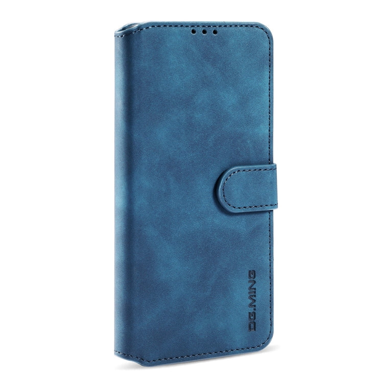 For Xiaomi Redmi Note 10 Pro DG.MING Retro Oil Side Horizontal Flip Leather Case with Holder & Card Slots & Wallet(Blue) - Xiaomi Cases by DG.MING | Online Shopping UK | buy2fix