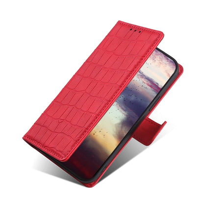 For Doogee N30 Skin Feel Crocodile Texture Magnetic Clasp Horizontal Flip PU Leather Case with Holder & Card Slots & Wallet(Red) - More Brand by buy2fix | Online Shopping UK | buy2fix