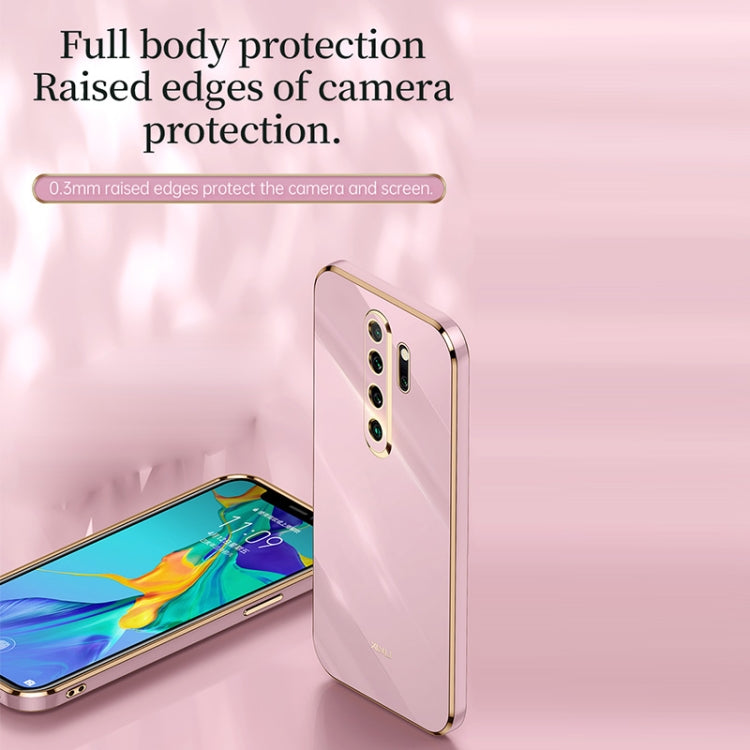 For Xiaomi Redmi Note 8 Pro XINLI Straight 6D Plating Gold Edge TPU Shockproof Case(White) - Xiaomi Cases by XINLI | Online Shopping UK | buy2fix