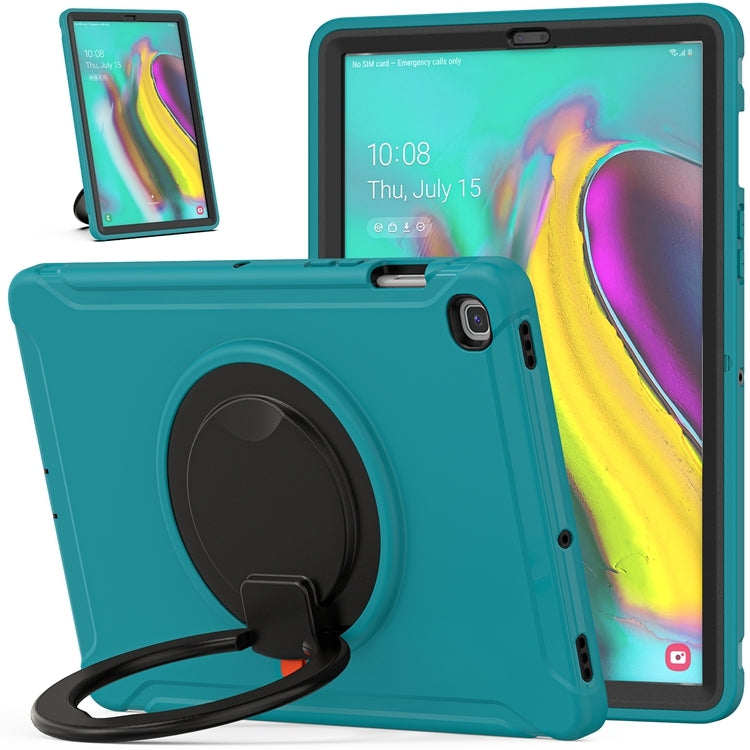 For Samsung Galaxy Tab S5e 10.5 inch T720 2019 Shockproof TPU + PC Protective Case with 360 Degree Rotation Foldable Handle Grip Holder & Pen Slot(Blue) - Tab S5E 10.5 T720 / T725 by buy2fix | Online Shopping UK | buy2fix