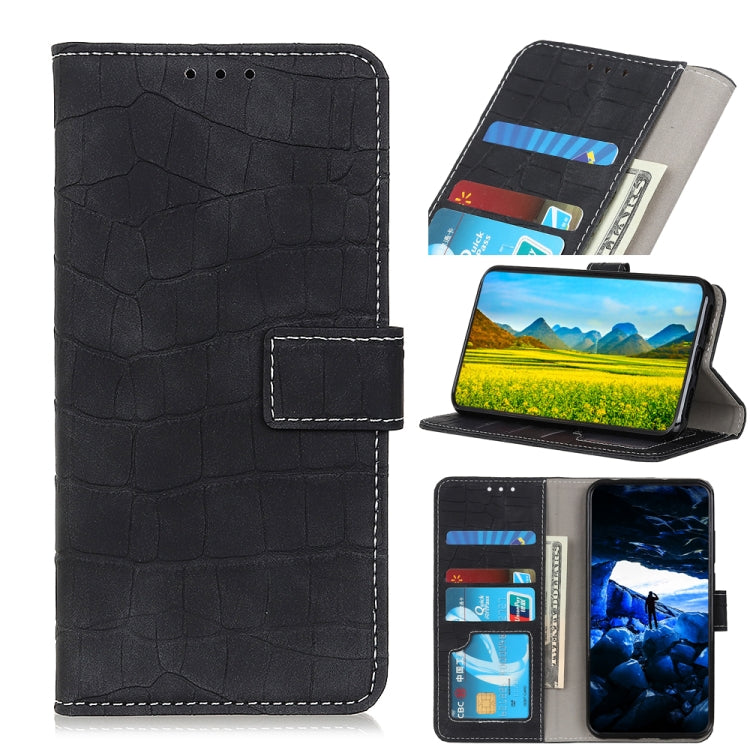 For Nokia XR20 5G Magnetic Crocodile Texture Horizontal Flip Leather Case with Holder & Card Slots & Wallet(Black) - Nokia Cases by buy2fix | Online Shopping UK | buy2fix