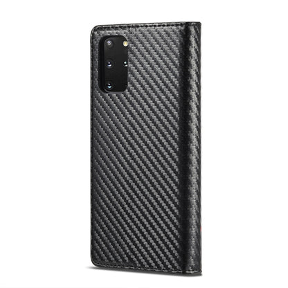LC.IMEEKE Carbon Fiber PU + TPU Horizontal Flip Leather Case with Holder & Card Slot & Wallet For Samsung Galaxy S20 FE(Vertical Black) - Galaxy S20 FE Cases by LC.IMEEKE | Online Shopping UK | buy2fix