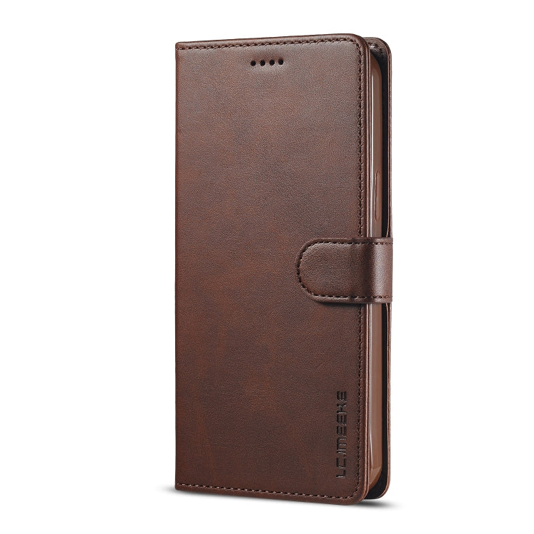 For iPhone 13 mini LC.IMEEKE Calf Texture Horizontal Flip Leather Case with Holder & Card Slots & Wallet (Brown) - iPhone 13 mini Cases by LC.IMEEKE | Online Shopping UK | buy2fix