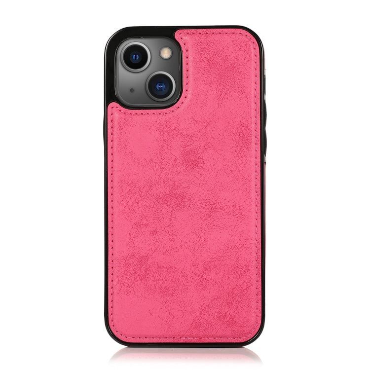 For iPhone 13 Retro 2 in 1 Detachable Horizontal Flip Leather Case with Card Slots & Wallet(Pink) - iPhone 13 Cases by buy2fix | Online Shopping UK | buy2fix