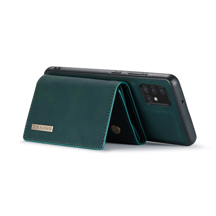 For Samsung Galaxy A71 DG.MING M1 Series 3-Fold Multi Card Wallet  Back Cover Shockproof Case with Holder Function(Green) - Galaxy Phone Cases by DG.MING | Online Shopping UK | buy2fix