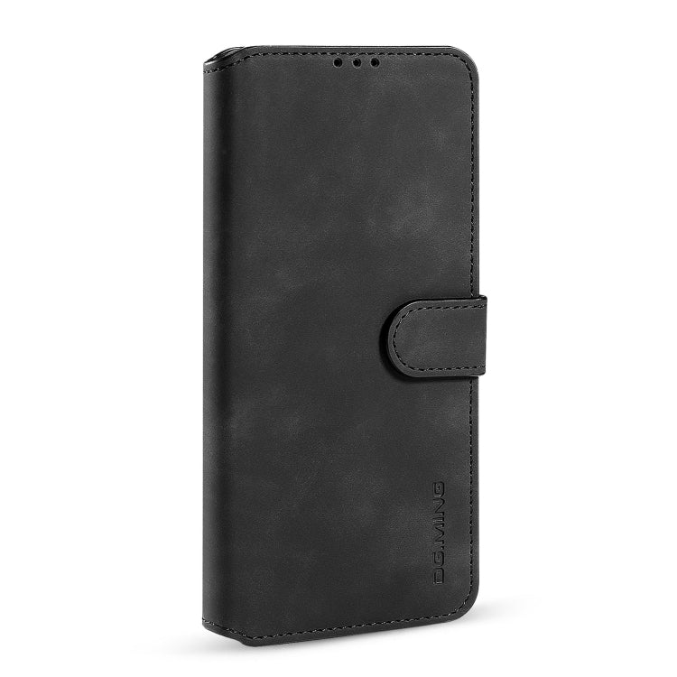 For iPhone 13 DG.MING Retro Oil Side Horizontal Flip Leather Case with Holder & Card Slots & Wallet(Black) - iPhone 13 Cases by DG.MING | Online Shopping UK | buy2fix