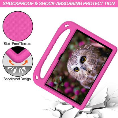 For Huawei Enjoy Tablet 2 / MatePad T10 / T10s Portable Handle EVA Shockproof Anti Falling Protective Case with Triangle Holder(Rose Red) - Huawei by buy2fix | Online Shopping UK | buy2fix