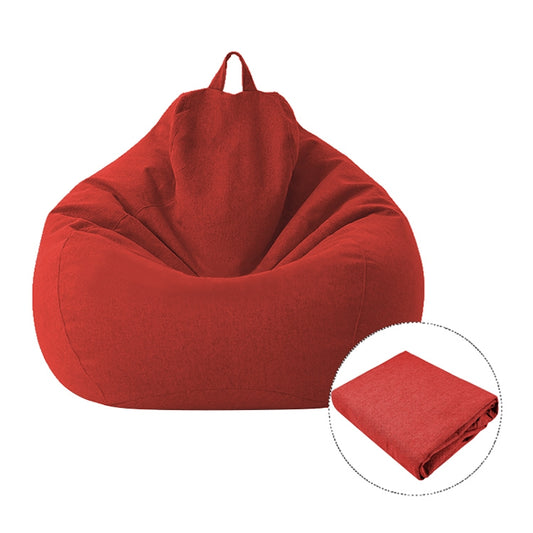 Lazy Sofa Bean Bag Chair Fabric Cover, Size:100 x 120cm(Red) - Sofa Covers & Chair Covers by buy2fix | Online Shopping UK | buy2fix