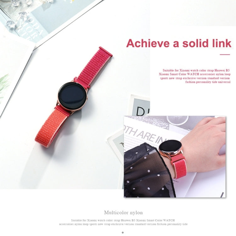 For Garmin Vivoactive 3 Nylon Loop Watch Band(Grape Purple) - Watch Bands by buy2fix | Online Shopping UK | buy2fix