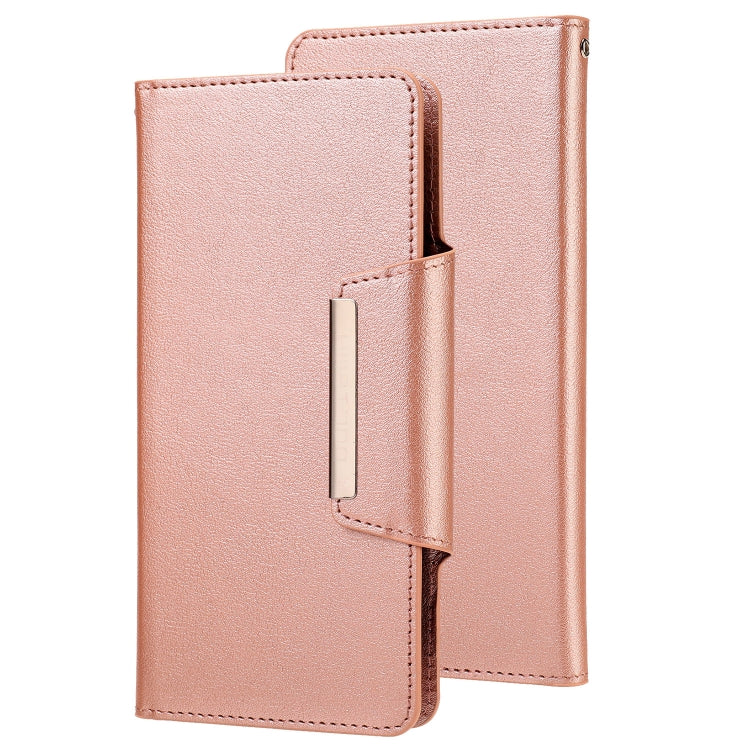 For iPhone X / XS Ultra-thin Separable Magnetic Horizontal Flip Leather Case with Card Slot & Wallet(Pink) - More iPhone Cases by buy2fix | Online Shopping UK | buy2fix