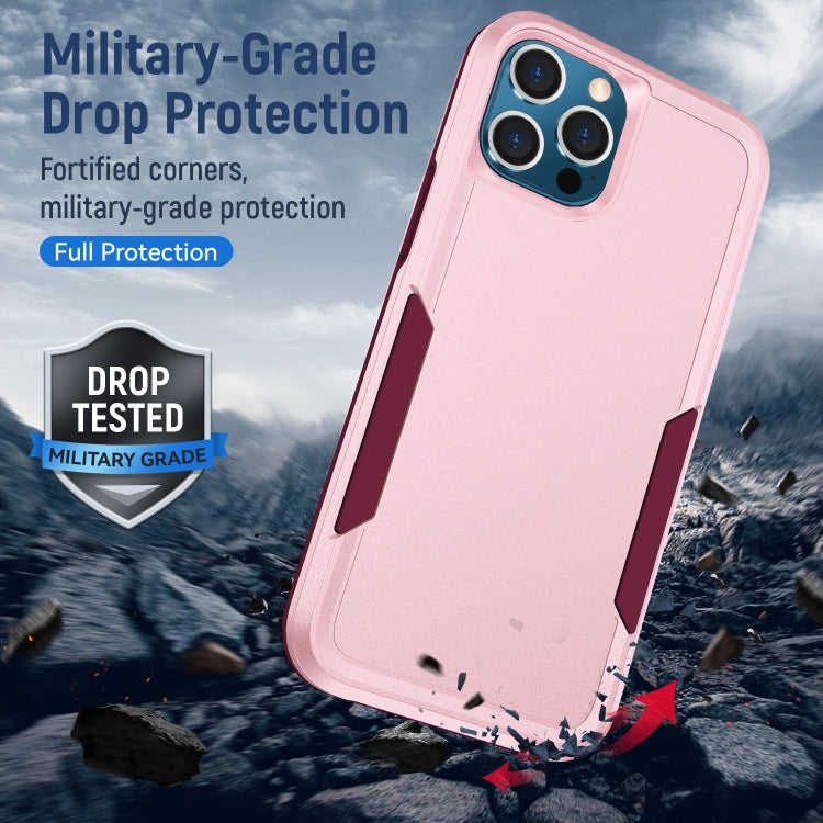 For iPhone 12 / 12 Pro Pioneer Armor Heavy Duty Shockproof Phone Case(Pink) - iPhone 12 / 12 Pro Cases by buy2fix | Online Shopping UK | buy2fix