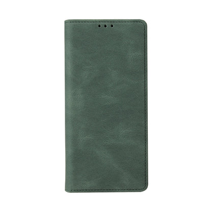 For Samsung Galaxy S21 Ultra 5G Simple Suction Closure Horizontal Flip Leather Case with Holder & Card Slot & Wallet(Green) - Galaxy S21 Ultra 5G Cases by buy2fix | Online Shopping UK | buy2fix