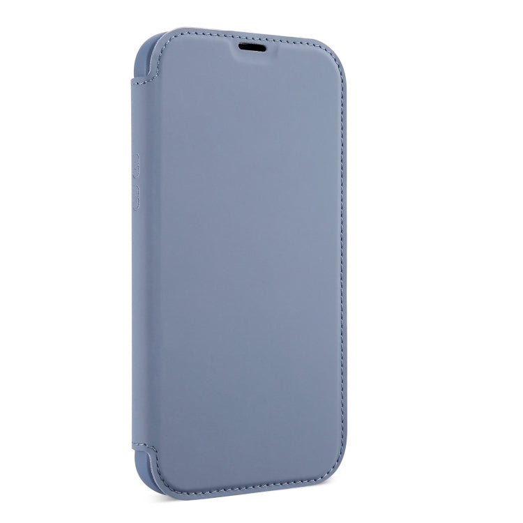 For iPhone 13 Pro Skin Feel Horizontal Flip PU Leather Case with Holder & Card Slot (Lavender Grey) - iPhone 13 Pro Cases by buy2fix | Online Shopping UK | buy2fix