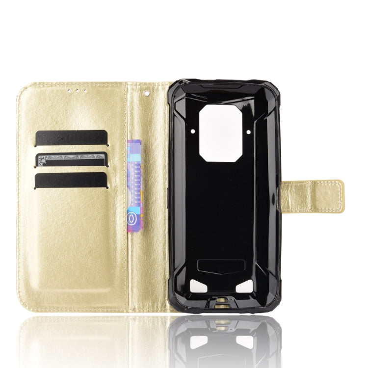 For Doogee S86 / S86 Pro Crazy Horse Texture Horizontal Flip Leather Case with Holder & Card Slots & Lanyard(Gold) - More Brand by buy2fix | Online Shopping UK | buy2fix