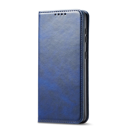 For LG Q7 Calf Texture Magnetic Horizontal Flip Leather Case with Holder & Card Slots & Wallet(Blue) - LG by buy2fix | Online Shopping UK | buy2fix