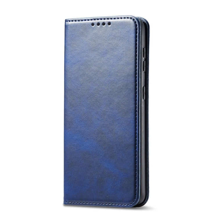 For LG V40 ThinQ Calf Texture Magnetic Horizontal Flip Leather Case with Holder & Card Slots & Wallet(Blue) - LG by buy2fix | Online Shopping UK | buy2fix
