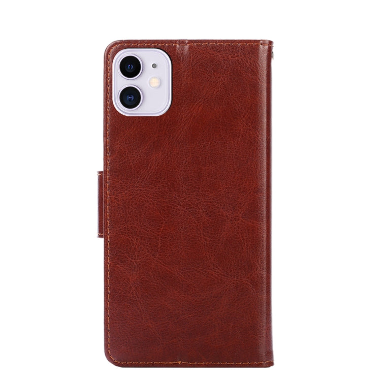 Crystal Texture Horizontal Flip Leather Case with Holder & Card Slots & Wallet For iPhone 11(Brown) - iPhone 11 Cases by buy2fix | Online Shopping UK | buy2fix