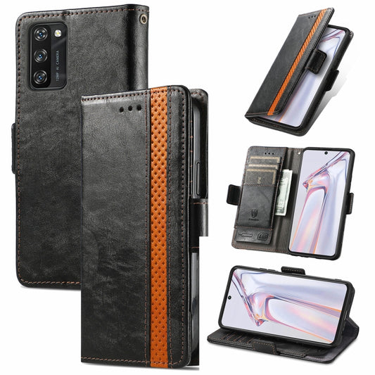 For Blackview A100 CaseNeo Business Splicing Dual Magnetic Buckle Horizontal Flip PU Leather Case with Holder & Card Slots & Wallet(Black) - More Brand by buy2fix | Online Shopping UK | buy2fix