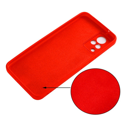 For vivo V21 5G / 4G Solid Color Liquid Silicone Shockproof Full Coverage Protective Case(Red) - vivo Cases by buy2fix | Online Shopping UK | buy2fix