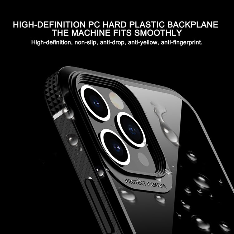 For iPhone 11 Pro MG Series Carbon Fiber TPU + Clear PC Four-corner Airbag Shockproof Case (Orange) - iPhone 11 Pro Cases by buy2fix | Online Shopping UK | buy2fix