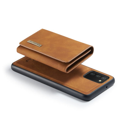 For Samsung Galaxy A03s 166mm DG.MING M1 Series 3-Fold Multi Card Wallet  Back Cover Shockproof Case with Holder Function(Brown) - Galaxy Phone Cases by DG.MING | Online Shopping UK | buy2fix