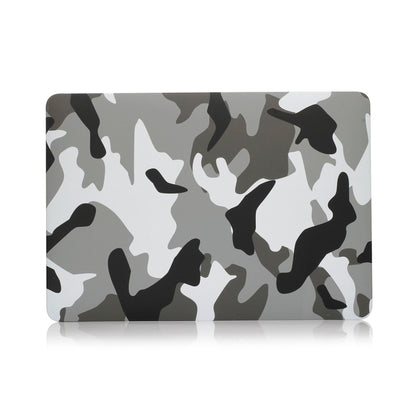 For MacBook Retina 12 inch A1534 Camouflage Pattern Laptop Water Decals PC Protective Case(Grey Camouflage) - MacBook Cases by buy2fix | Online Shopping UK | buy2fix