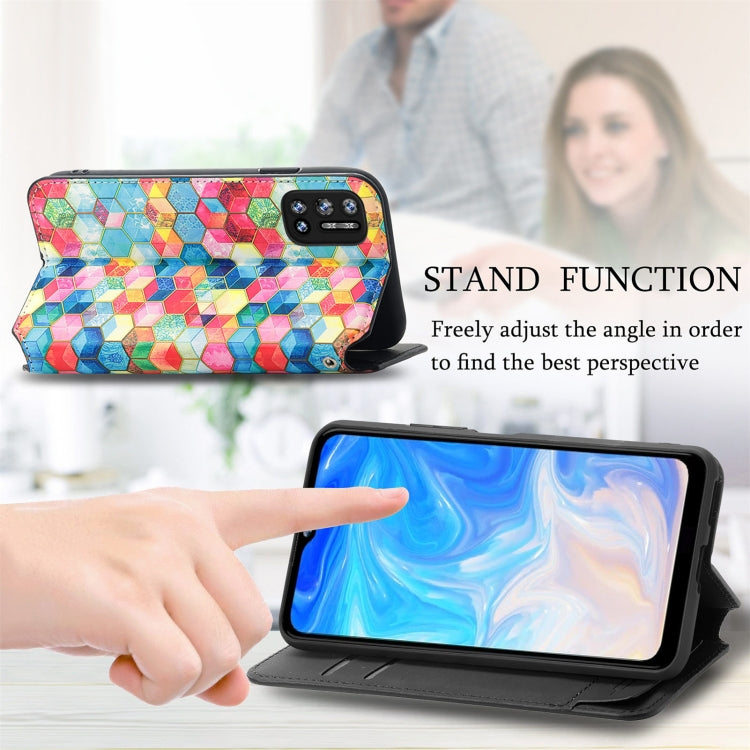 For Doogee N40 Pro CaseNeo Colorful Magnetic Leather Case with Holder & Card Slot & Wallet(Magic Space) - More Brand by buy2fix | Online Shopping UK | buy2fix