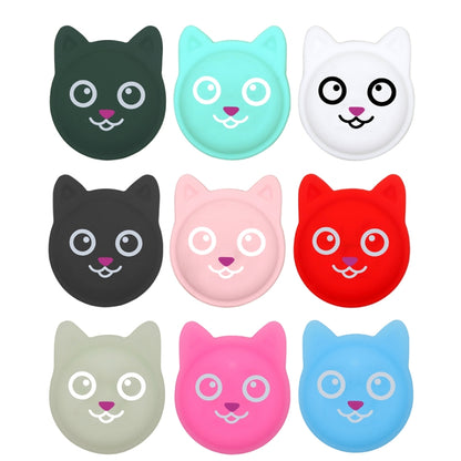 Hanhan Smiley Cute Cartoon Pet Collar Anti-lost Tracker Silicone Case For AirTag(Mint Green) - Pet Series by Mutural | Online Shopping UK | buy2fix