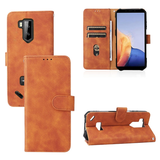 For Ulefone Armor X9 Skin Feel Magnetic Buckle Calf Texture PU Phone Case(Brown) - Ulefone Cases by buy2fix | Online Shopping UK | buy2fix