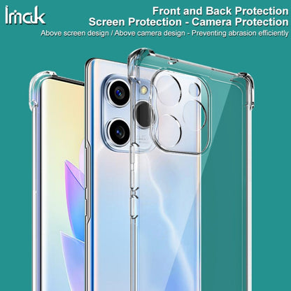 For Honor 60 SE IMAK All-inclusive Shockproof Airbag TPU Phone Case with Screen Protector(Transparent) - Honor Cases by imak | Online Shopping UK | buy2fix