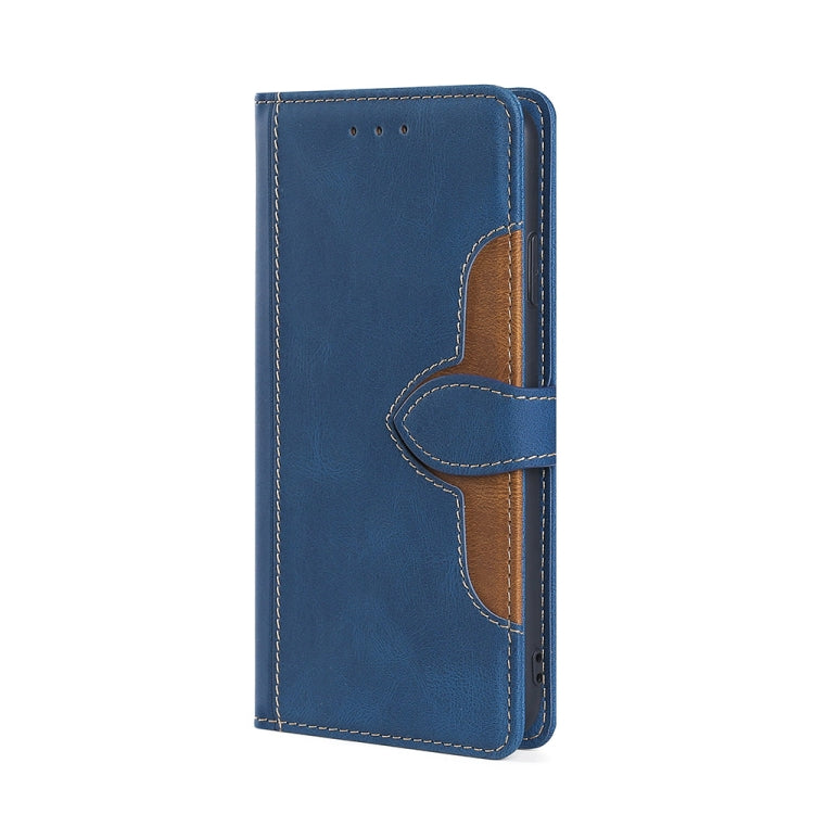 For Ulefone Note 6 / 6P Skin Feel Straw Hat Magnetic Buckle Leather Phone Case(Blue) - Ulefone Cases by buy2fix | Online Shopping UK | buy2fix