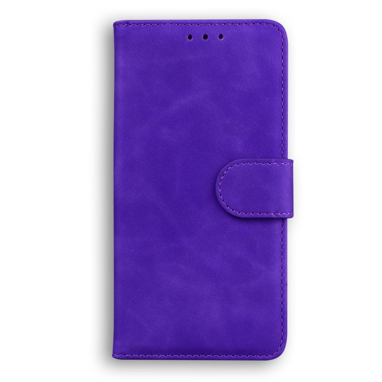 For Blackview A60 Skin Feel Pure Color Flip Leather Phone Case(Purple) - More Brand by buy2fix | Online Shopping UK | buy2fix