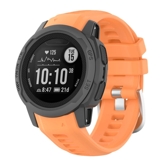 For Garmin Instinct 2S Silicone Watch Band(Vitality Orange) - Watch Bands by buy2fix | Online Shopping UK | buy2fix