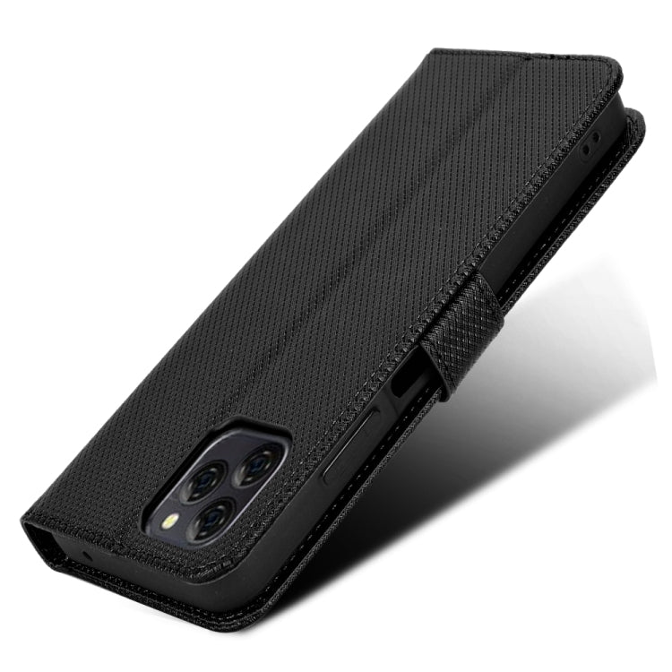 For Blackview A95 Diamond Texture Leather Phone Case(Black) - More Brand by buy2fix | Online Shopping UK | buy2fix