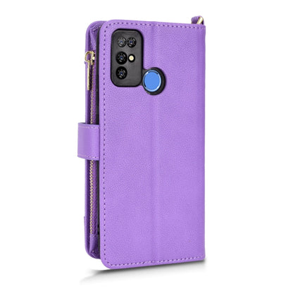 For Doogee X96 Pro Litchi Texture Zipper Leather Phone Case(Purple) - Doogee Cases by buy2fix | Online Shopping UK | buy2fix