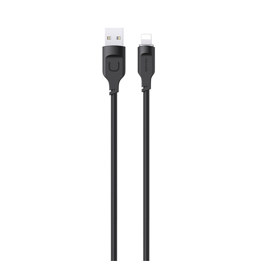 USAMS US-SJ565 8 Pin Fast Charing Data Cable with Light, Length: 1.2m(Black) - Normal Style Cable by USAMS | Online Shopping UK | buy2fix