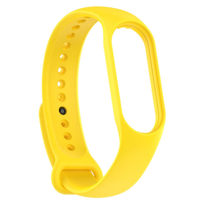 For Xiaomi Mi Band 7 / 7NFC / 6 / 6 NFC / 5 / 5 NFC / Amazfit Band 5 Official Silicone Watch Band(Yellow) - Watch Bands by buy2fix | Online Shopping UK | buy2fix