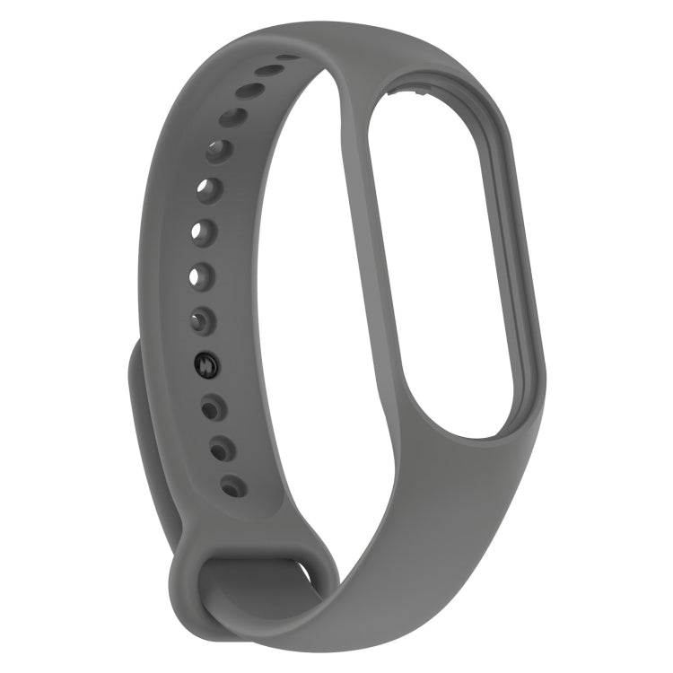 For Xiaomi Mi Band 7 / 7NFC / 6 / 6 NFC / 5 / 5 NFC / Amazfit Band 5 Official Silicone Watch Band(Dark Grey) - Watch Bands by buy2fix | Online Shopping UK | buy2fix