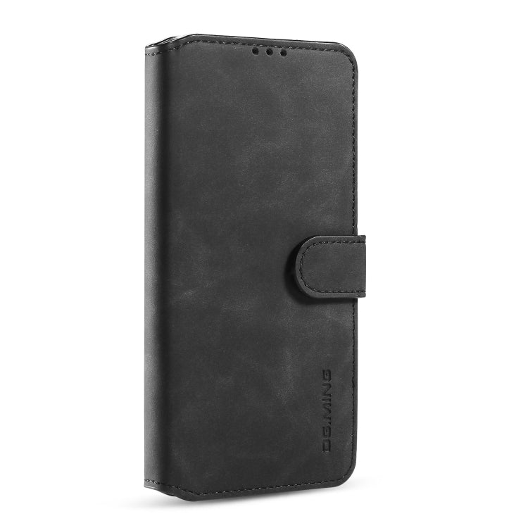 For Galaxy A71 DG.MING Retro Oil Side Horizontal Flip Case with Holder & Card Slots & Wallet(Black) - Galaxy Phone Cases by DG.MING | Online Shopping UK | buy2fix