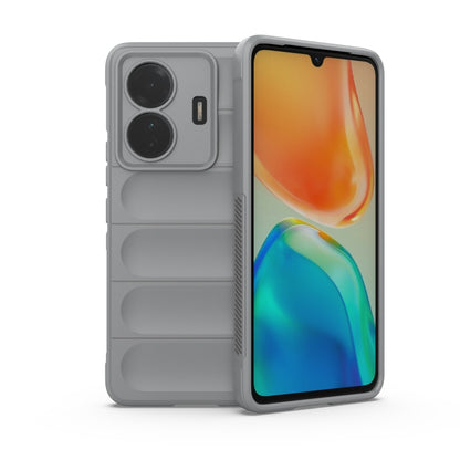 For vivo s15e Magic Shield TPU + Flannel Phone Case(Grey) - vivo Cases by buy2fix | Online Shopping UK | buy2fix